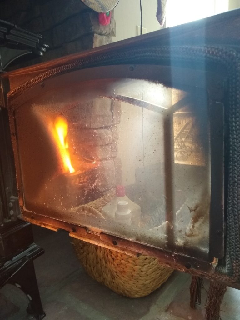 fireplace glass cleaner