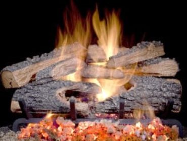 Golden Blount Split Bonfire gas logs